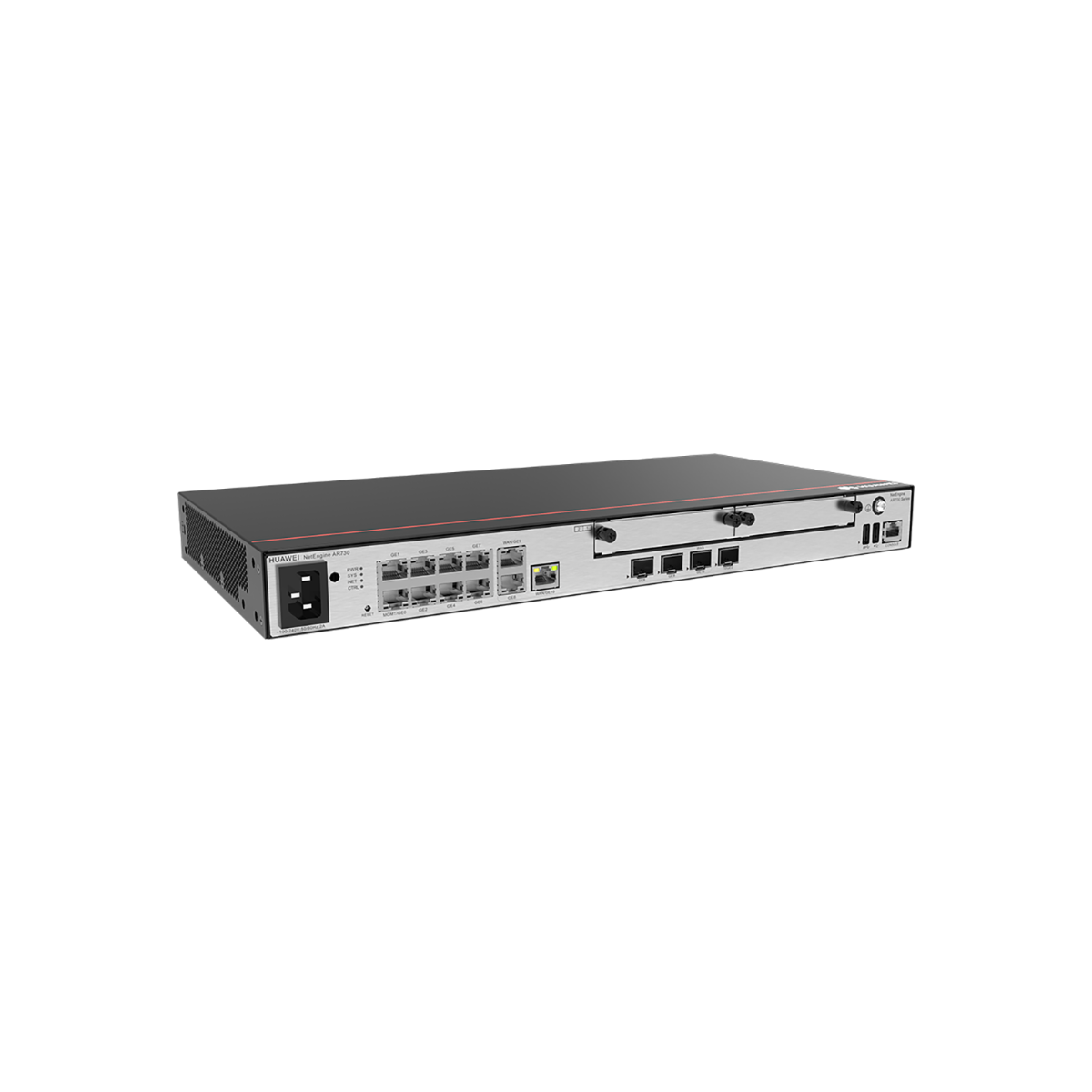 HUAWEI AR730 EKIT ROUTER WITH 2 COMBO WAN 1 10G SFP WAN 8 GE LAN 1 GE COMBO 2 USB 2 SIC SLOTS FOR USE WITH UP TO 1400 USERS