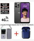 INOI A72 128GB and 4GB Ram NFC Android Smart Phone- Nano Sim Slot, IPS 6.5 Inch Display, High Definition Plus Resolution 720 x 1600 Pixels, Screen Ratio 20:9 , 4G and LTE, Unisoc Quad Core Processor, Total 13Mega Pixel Triple Block Back Cameras, 5 Mega Pi
