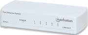 Manhattan 5-Port Fast Ethernet Switch - Plastic Case, Desktop