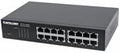 Intellinet 16-Port Gigabit Ethernet Switch - 16-Port RJ45 10/100/1000 Mbps, IEEE 802.3az Energy Efficient Ethernet, Desktop, 19" Rackmount