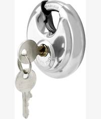 Noble Stainless Steel Disc Padlock 90mm