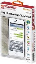 Promate  Syntax iPhone 5 Ultra Slim Bluetoot Keyboard with Induction Charging System Cover                                                                                                                                                                     
