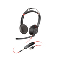 HP POLY BLACKWIRE 3320 WIRED HEADSET STEREO MICROSOFT TEAMS CERTIFIED INCL USB-C TO A ADAPTER 2YR WARRANTY