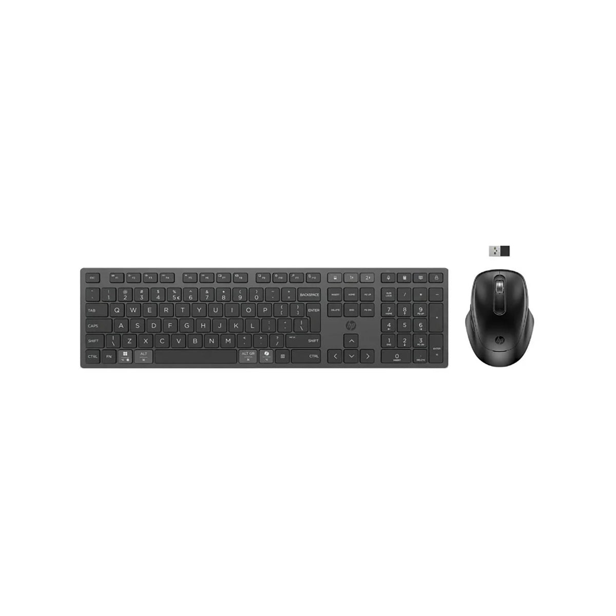 HP 725 MULTI-DEVICE RECHARGEABLE WIRELESS KEYBOARD AND MOUSE COMBO