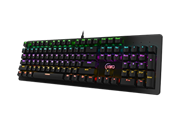 KWG Draco E1 Mechanical Neon Light Keyboard - Neon Light Spectrum 7-color backlight, KWG Certified Mechanical Switches, Windows Key lock on/off indicator, WASD–Arrow Key Exchange Mode, Rubber Feet Design Anti-slip design to ensure your keyboard to stand s