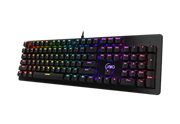 KWG Draco M1 Mechanical RGB Light Keyboard - RGB Backlighting Built-in lighting effects, KWG Certified Mechanical Switches, Windows Key lock on/off indicator, WASD–Arrow Key Exchange Mode, Rubber Feet Design Anti-slip design to ensure your keyboard to sta