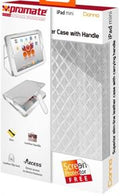Promate Donna-Slim-line leather case with carrying handle for iPad mini-White