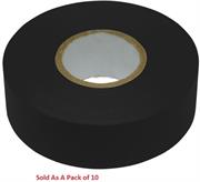 Ellies PVC 10 Metre Insulation Tape Pack Of 10 Black