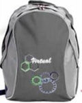 Macaroni Ateneo Universal Backpack- Lightweight ,Padded shoulder straps and Back, Dual Main zippered compartments,Top Grip Handle, Waterproof Material–Two Ton Black and Grey
