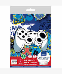 Marlin Precut Book Covers Cool Gamer 5 Pack