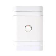 Lesco Flush Cover with 1 Lever 1 Way Switch - Voltage: 220-240V, Amperage: 16A ,Height: 100mm , Width: 50mm ,Material: Polycarbonate, Colour White