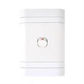 Lesco Flush Cover with 1 Lever 2 Way Switch - Voltage: 220-240V, Amperage: 16A ,Height: 100mm , Width: 50mm ,Material: Polycarbonate, Colour White