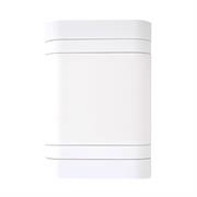 Lesco Flush Blank Cover -Rectangle , Height: 100mm , Width: 50mm ,Material: Polycarbonate, Colour White