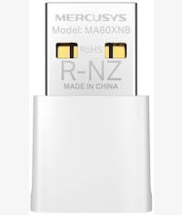 Mercusys Nano WiFi 6 Bluetooth USB Adapter - Fast WiFi 6 Speed Up to 900Mbps and Bluetooth 5.3 in One Compact Device, 2.4GHz at 287 and 5GHz at 600Mbps Dual-Band, Nano Size, Pre-Loaded Internal Drive, Omni Directional Antenna, Advanced Security, Windows C