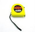 Aiyi Pocket Measuring Tape 7.5 Metres- Metric Measurements , 25mm Width Polyester Coated Steel Blade , Automatic return of blade with brake mechanism , Belt clip and hand Strap , High impact resistant PC-ABS plastic- Yellow