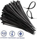 Noble Nylon Cable Ties 4.8x200mm Pack of 100 Black - Self-Locking Design, Widely Used For Tying Cables, Plants, Packages, Designed For Indoor And Outdoor Use, Colour Black