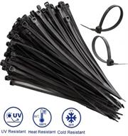 Noble Nylon Cable Ties 4.8x200mm Pack of 100 Black - Self-Locking Design, Widely Used For Tying Cables, Plants, Packages, Designed For Indoor And Outdoor Use, Colour Black