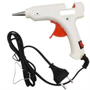 Noble Hot Melt Glue Gun 20w White- With Indicator Light And On/Off Switch On The Handle, Quickly Melt (Approx. 8 Minutes) Compatible With 7mm Diameter Glue Sticks, Automatic Constant Temperature Design