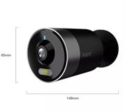 Arenti 4MP/2K+ Wireless Camera, Outdoor Bullet, Red Dot Design 2021 and iF Design 2021 Winner, 2.4GHz & 5GHz Wi-Fi dual band Wi-Fi connection, 4MP 2K+ resolution with 110° wide angle lens, 3000K Spotlight, H.265 Video Compression, Full Color, Black & Whit