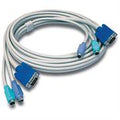 TrendNet 10ft PS/2/VGA KVM Cable-Connect computers with VGA and PS/2 ports to a TrendNet KVM device-Use with TrendNet 2, 4, 8 and 16 port PS/2 KVM switches