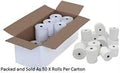 Postron Thermal 80mm X 80mm Paper Roll – Colour White , 50 Rolls Per Box,  Premium 55gsm Grammage , Paper length 56 Metres , For Use With Receipt Printers, Cash Registers, Point of Sale Systems