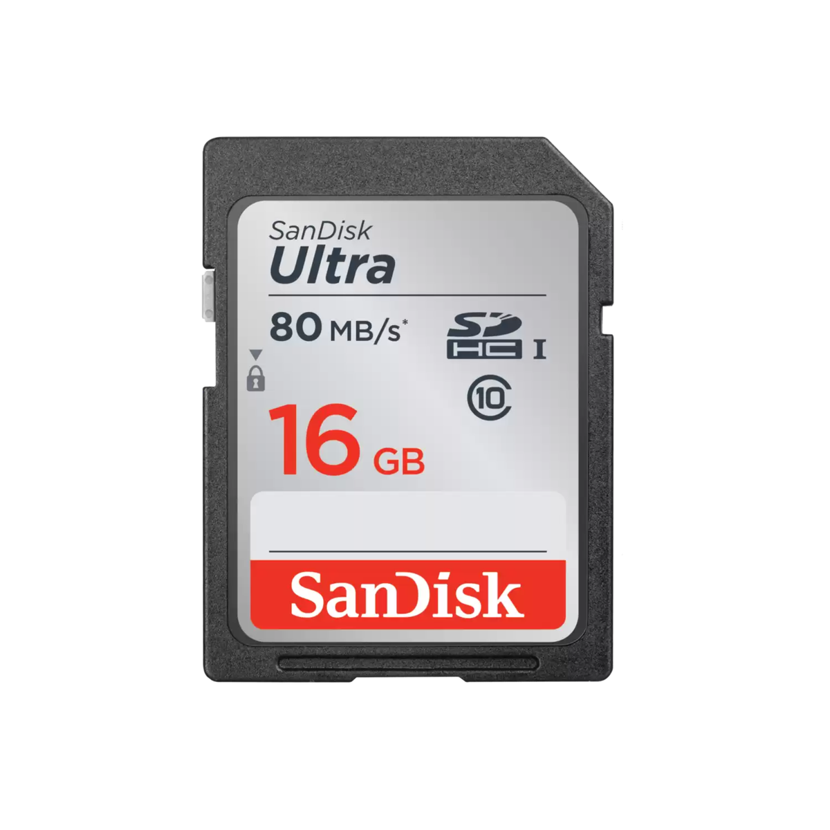 SanDisk Ultra SDHC & SDXC Memory Card 80MB/s - 16GB