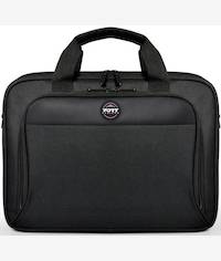 Port Hanoi II Laptop Bag - 17.3 Inches, Reinforced Compartment For Shock Computer, Large Front Pocket With Accessories Organizer, Compact And Lightweight Design, Adjustable And Removable Transport Strap, Trolley Strap For Suitcase Handle, 2 Years Warranty