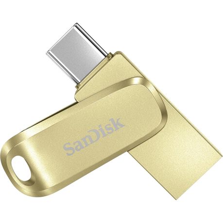 SanDisk Ultra Dual Drive Luxe USB-C 3.1 400MB/s - 128GB Gold