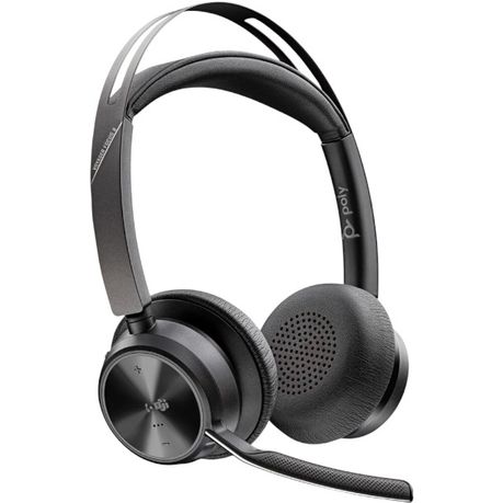 HP POLY VOYAGER FOCUS 2 Wireless USB-C ANC MS TEAMS Certified Headset with Charging Stand