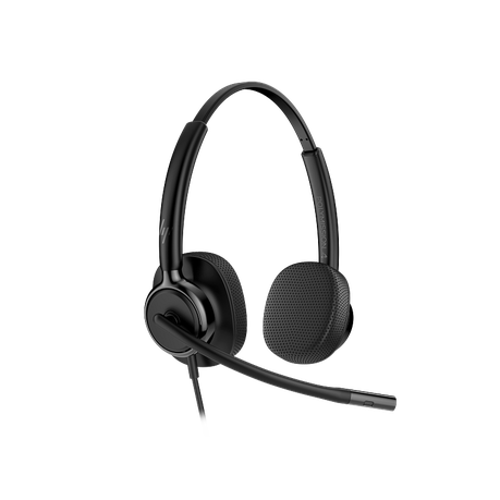 HP Poly Mission 425 Stereo Headset - USB A/C - Classic - with Leatherette Ear Cushions - Bulk