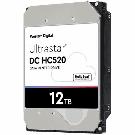 WD Ultrastar 3.5in 26.1MM 12TB 256MB 7200RPM SATA ULTRA 512E SE DC HC520