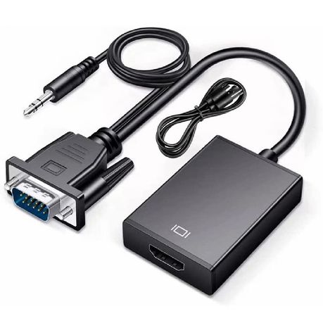 VGA MALE WITH AUDIO TO HDMI FEMALE WITH POWER