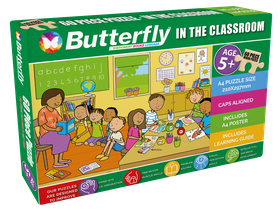 Butterfly 60Pc In The Classroom Wooden Puzzle