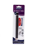 Marlin HB Pencil Combo: 2 HB pencils + 1 hole metal sharpener + Eraser 60x20x10mm