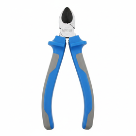 Rowton Basic 8 Inch Diagonal Cutting Pliers with Anti-Slip Handles-Made from drop-forged steel, precision machined for precise alignment, cutting edges are hardened for increased life span and improved cutting, Ergonomic slip-resistant abs material handle
