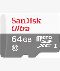 SanDisk Ultra MicroSD Class 10 100MB/s - 64GB